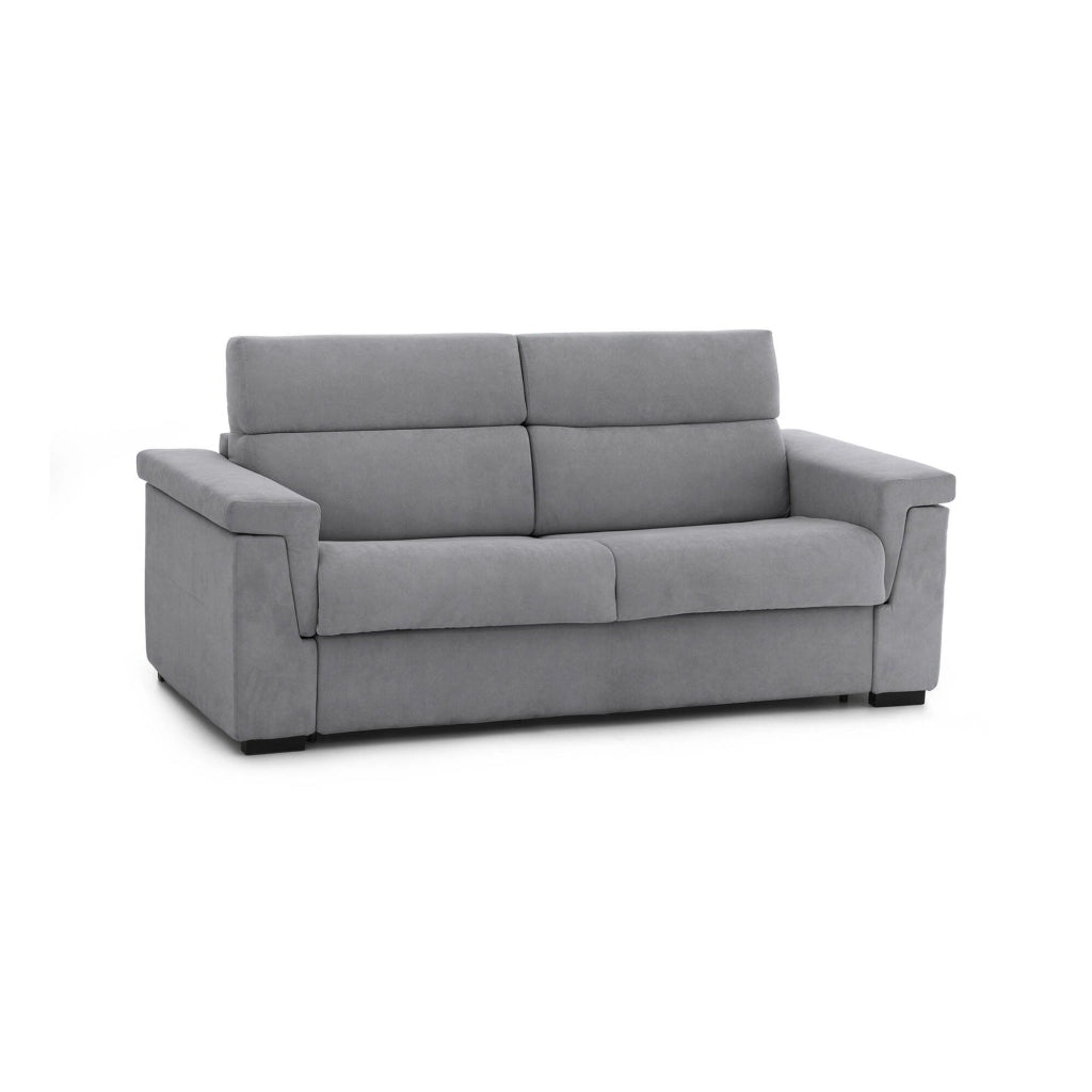 Nus, Divano Letto 3 Posti Sfoderabile Made in Italy, 225x95 cm Grigio