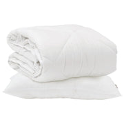 Piumone | Duvet con cuscino 2 pz Bianco Microfibra