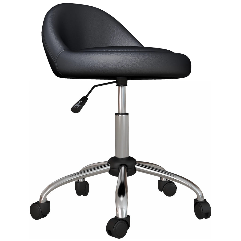 Sgabello con Ruedas ¨C zephmum ¨C Nero ?50x63-83 cm