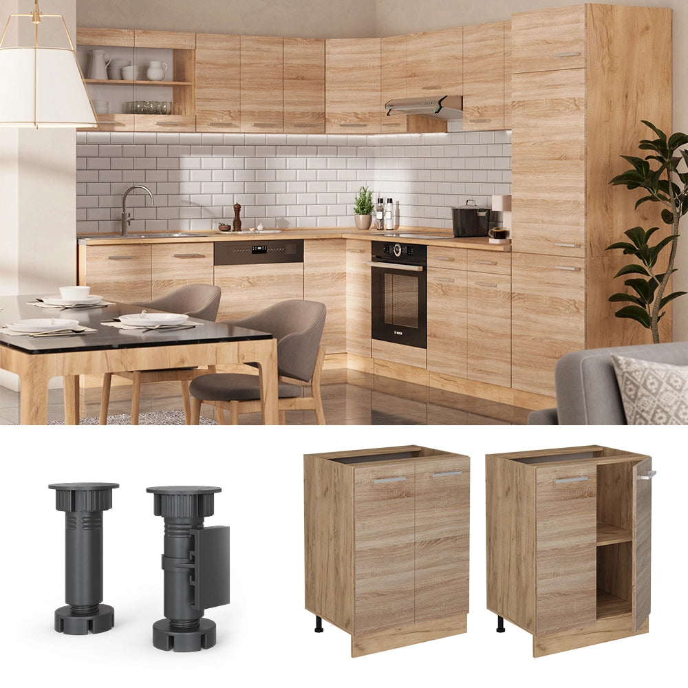 Vicco Mobiletto base cucina Sonoma 60 cm PL Marmo