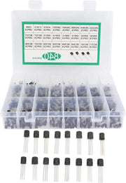 Kit di Transistori - BC337 BC549 A1015 - Diodo Triodo - Transistori di Potenza NPN PNP - Assortimento di Transistori di Uso Generico