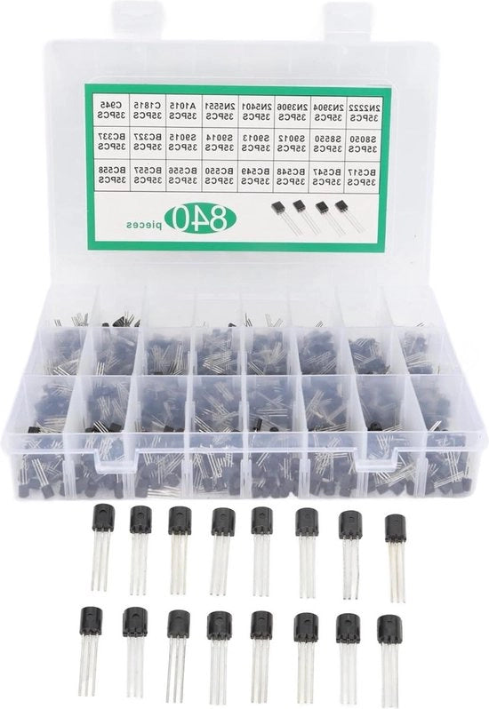 Kit di Transistori - BC337 BC549 A1015 - Diodo Triodo - Transistori di Potenza NPN PNP - Assortimento di Transistori di Uso Generico
