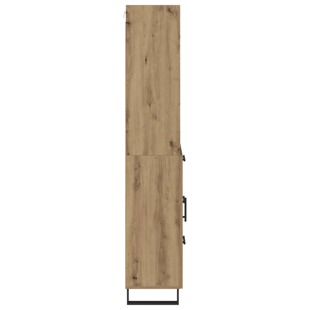 Credenza con Cassetto-Buffet-Armadio da cucina Rovere artigianale 69,5 x 34 x 180 cm 471701
