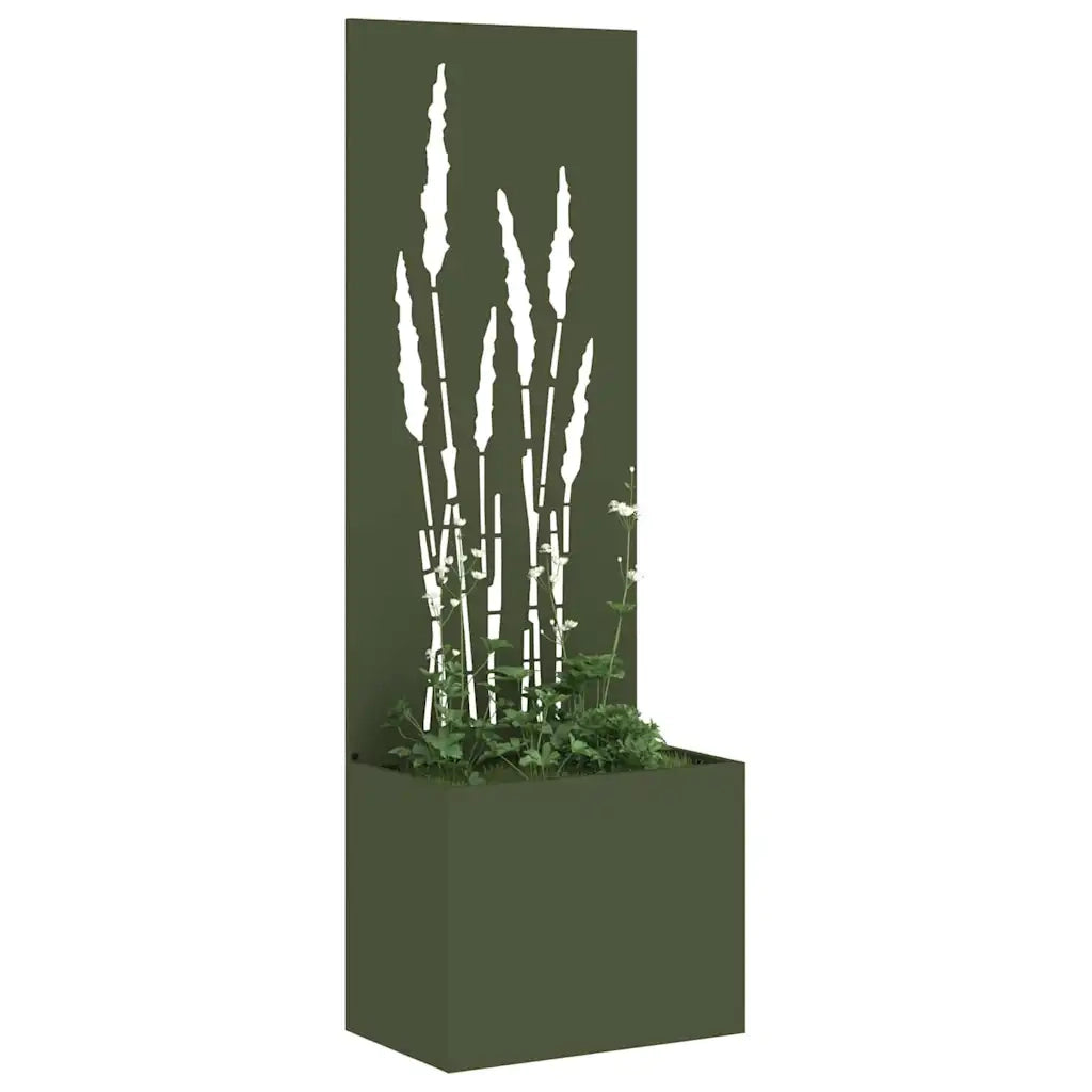 Schermo per privacy in giardino Oliver verde 50 x 150 cm 876465