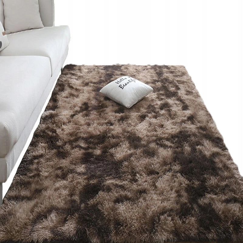 Tappeto shaggy peloso 160x220 cm marrone
