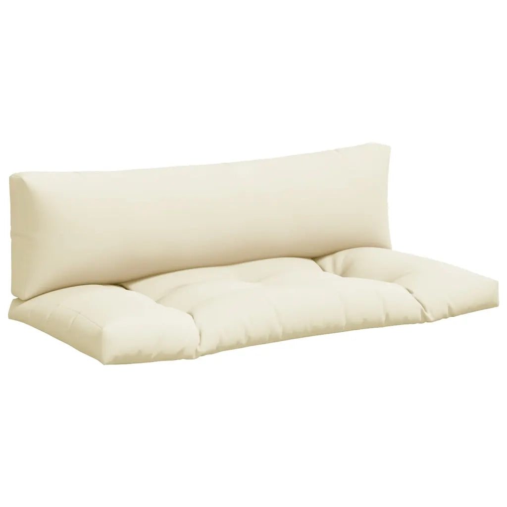 Cuscini per Pallet 2 pz Crema in Tessuto 360924