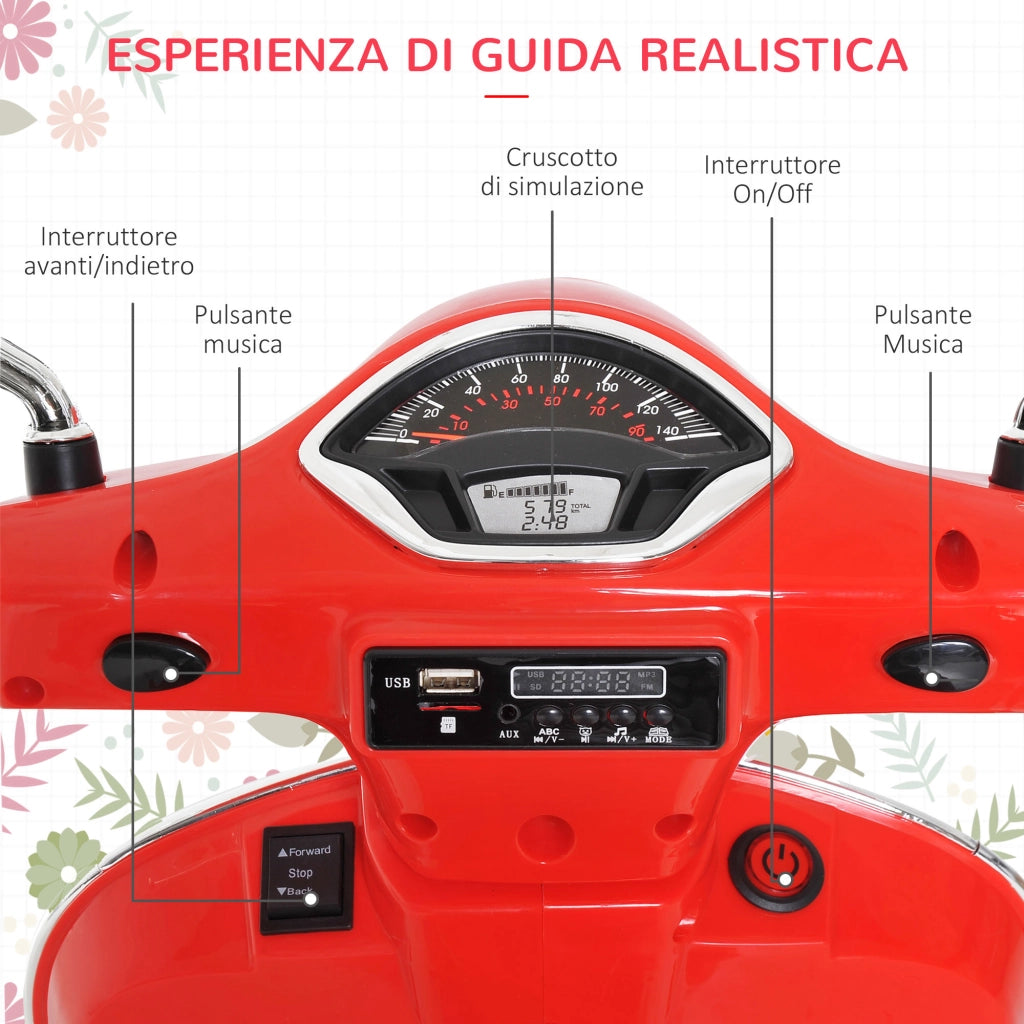 Moto Elettrica per Bambini ¨C Minimal ¨C Rosso
