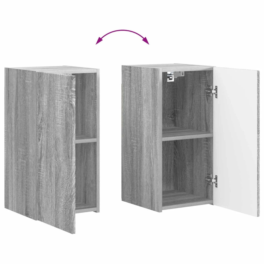 Set mobile TV 6 pz | Armadietto TV | Mobile Porta TV Grigio Sonoma Legno multistrato