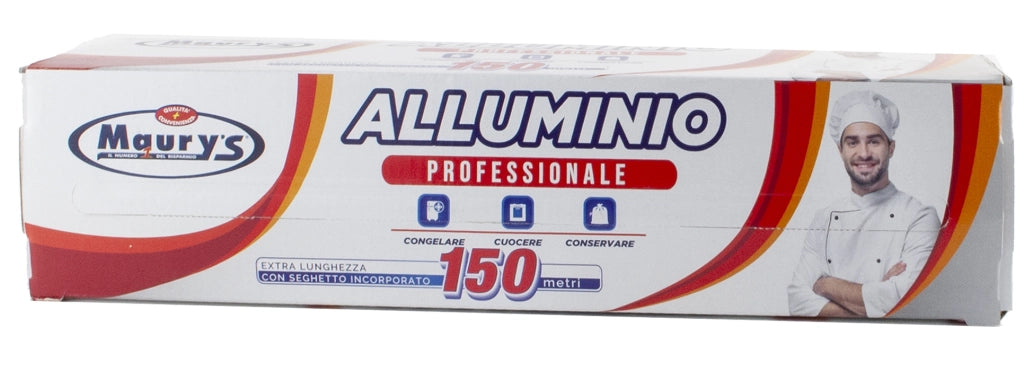 MAURY'S ROTOLO ALLUMINIO FOGLIO DA CUCINA 150 MT