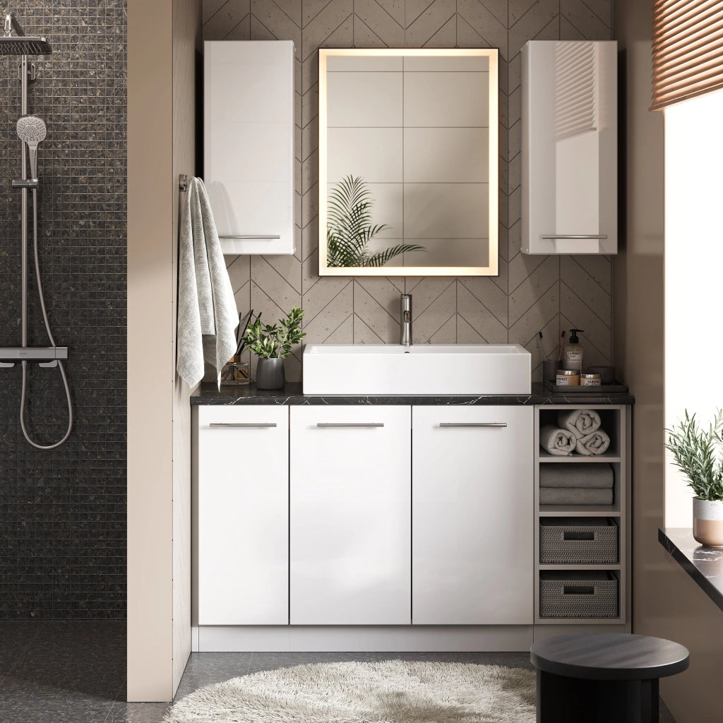 Vicco Mobile bagno Bianco 15 x 72 cm