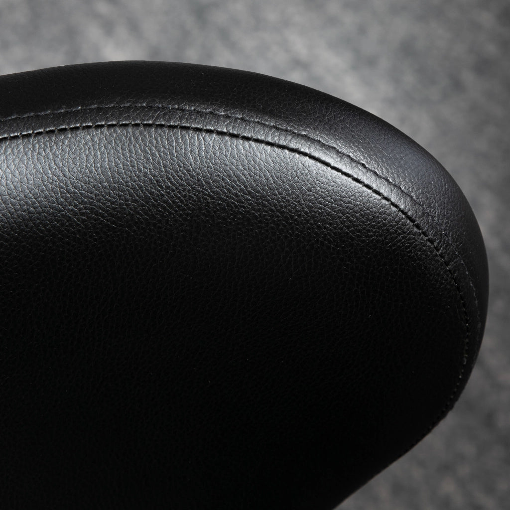 Sgabello in similpelle regolabile in altezza ¨C zephmum ¨C Nero