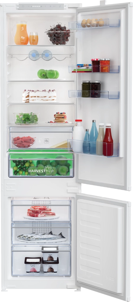 Bcha306e3sn frigorifero da incasso combinato, partial no-frost, h 193.5 cm classe f
