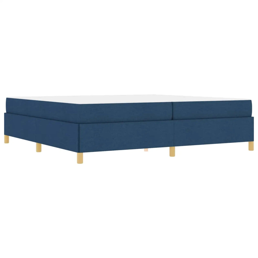 Struttura del letto con materasso Blu 200 x 200 cm Tessuto 3398968