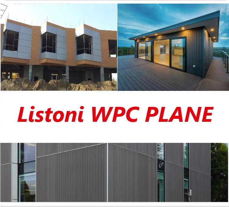 Listoni WPC Plane 30m² per rivestimenti colore Teak listone 150x2200mm spessore 11mm