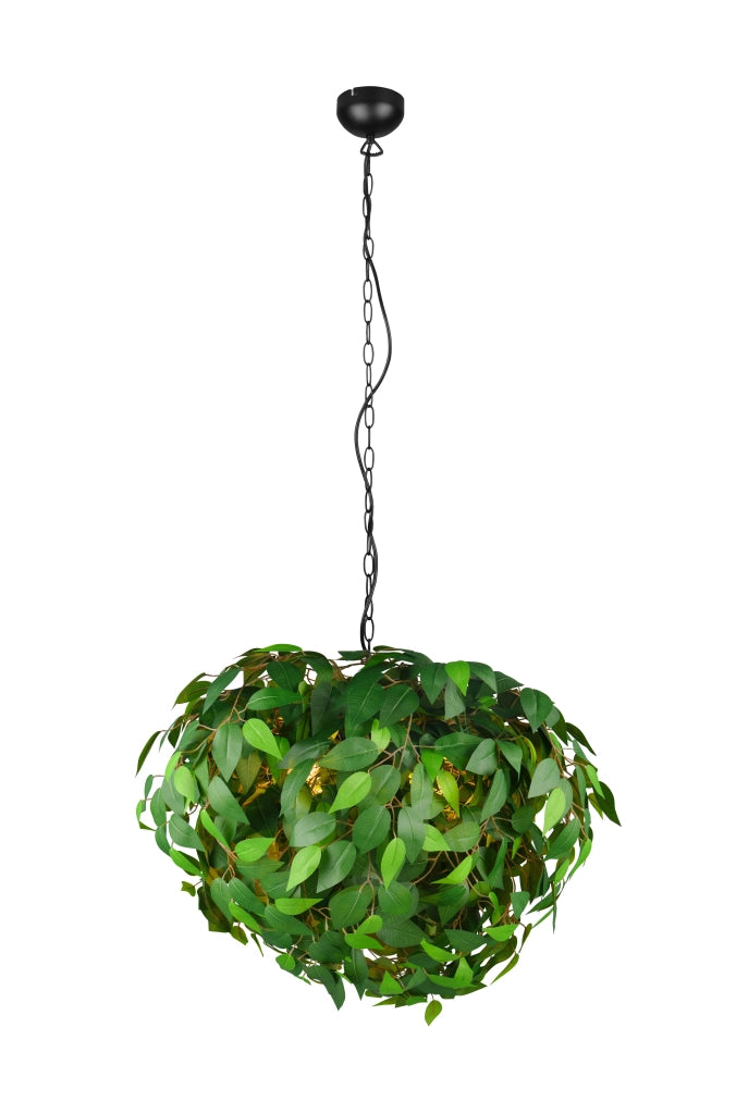 Lampada a sospensione, metallo e plastica, verde, D 70 cm, Leavy