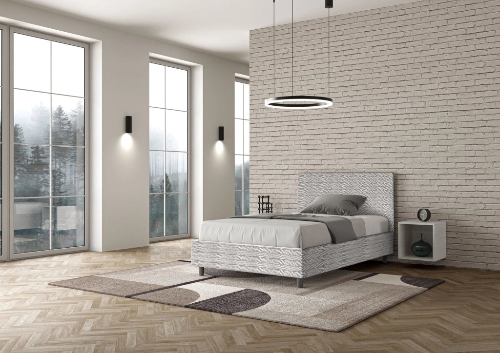 Letto 1 Piazza e Mezzo 120x200 cm Senza Rete Adele Aragona 1 Bianco