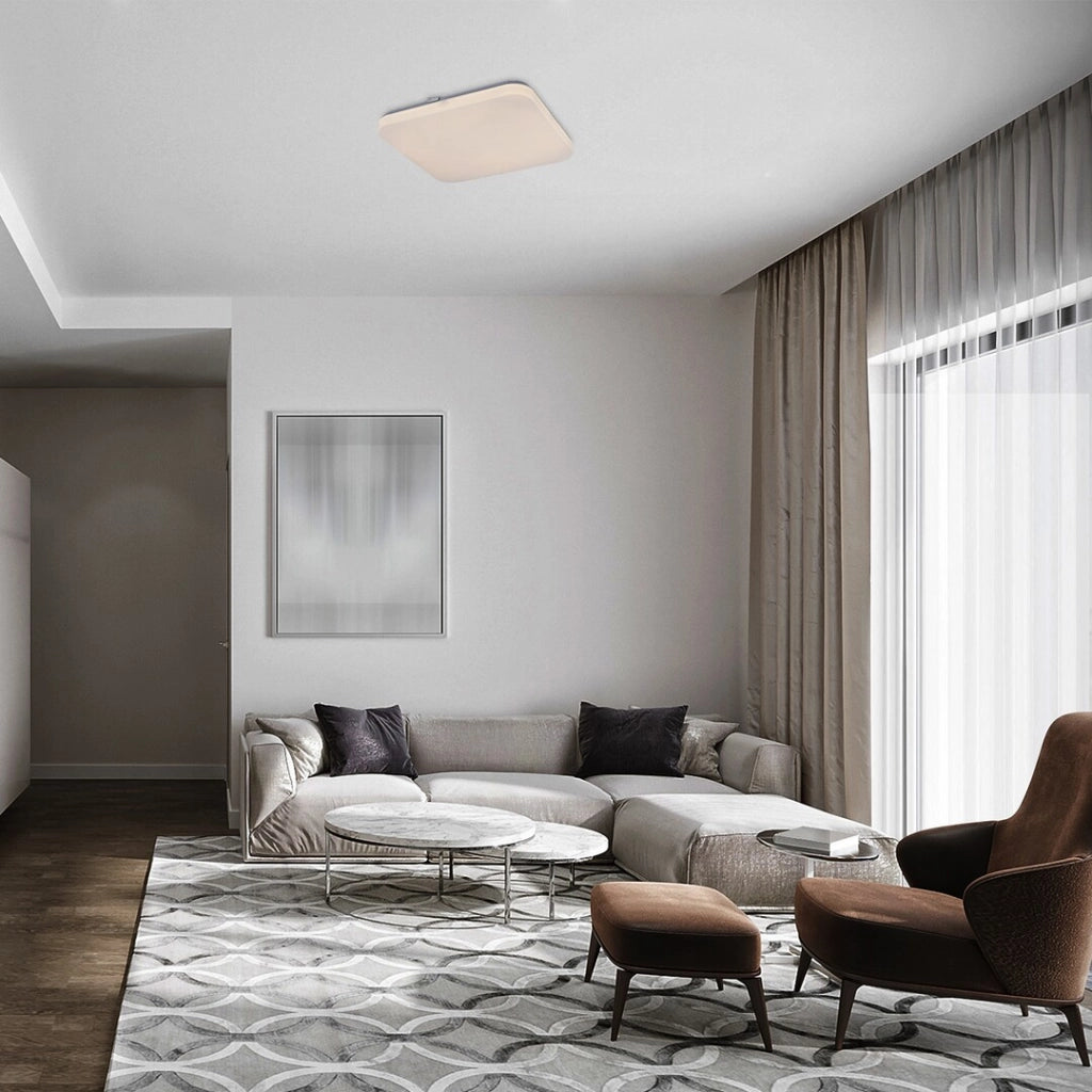 Plafoniera LED quadrata 32cm 18W bianca Rabalux Vendel