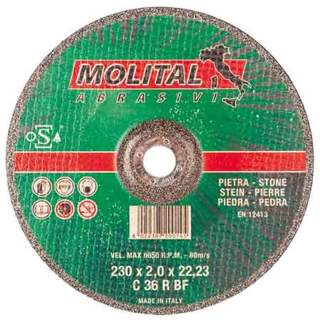 DISCO DA TAGLIO PER MARMO SOTTILE MOLITAL Ø 115x1,6 mm - MOLITAL