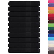 Asciugamani FROGN 10 pz Nero 100x200 cm 360 g/m² 136964