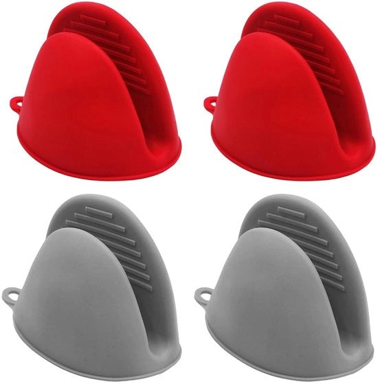 Manopole di silicone per la cucina resistenti al calore, antiscivolo, impermeabili e sicure fino a 230 °C