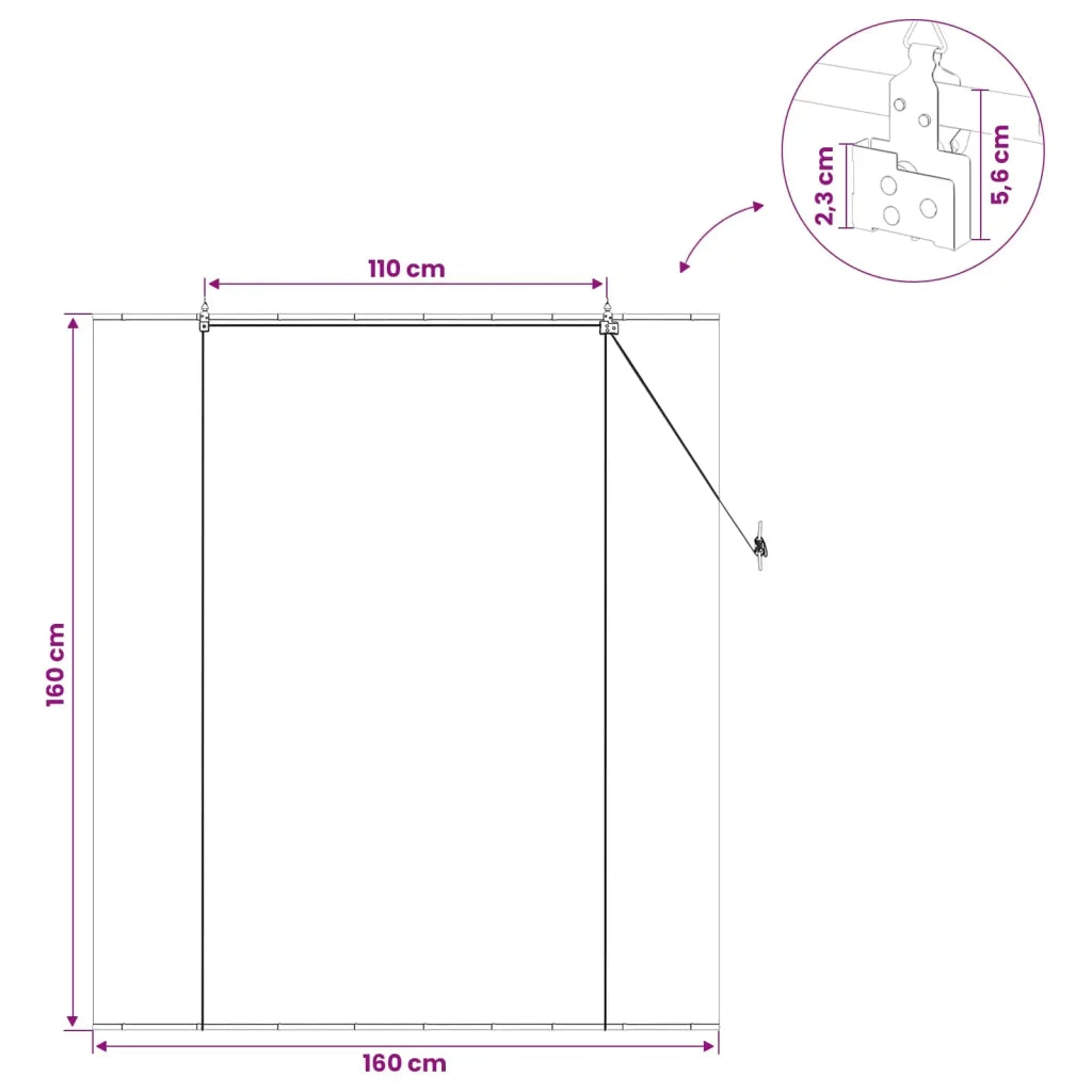 Tenda a rullo Naturale 160 x 160 cm Bambù 42039694