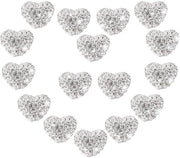 Set di perle 16 pezzi - perle con strass - perle di cristallo - perle di polimero - perle disco - perle 10x12mm per l'oreficeria