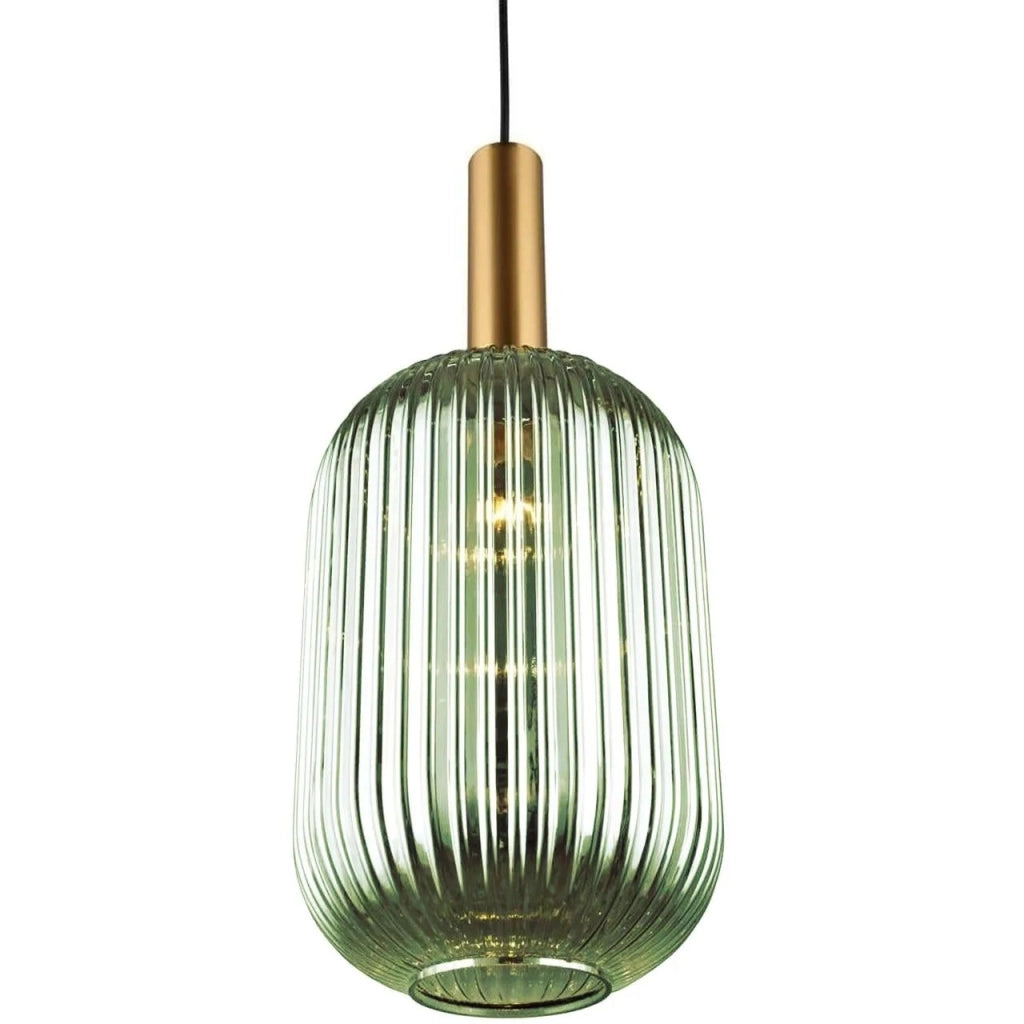 Lampada Da Soffitto Pensile Di Vetro Verde APP459-1CP