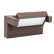 Trade Shop - Applique Parete Inclinabile Esterno 21w Tecnologia Cct 3 Tonalità Di Luce Ip65 472-3c - Marrone