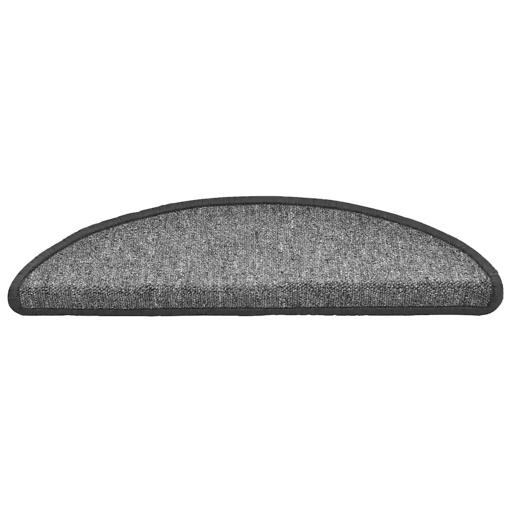 Tappetini per scale 20 pz | Gradini per Scale 56x17x3 cm Grigio scuro Semicircolari