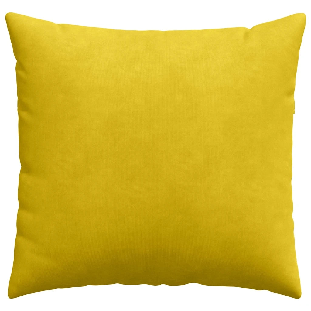 Cuscini da Divano 2 pz-Set di 2 Cuscini per Sofa Giallo 50 x 50 cm Tessuto in Cords