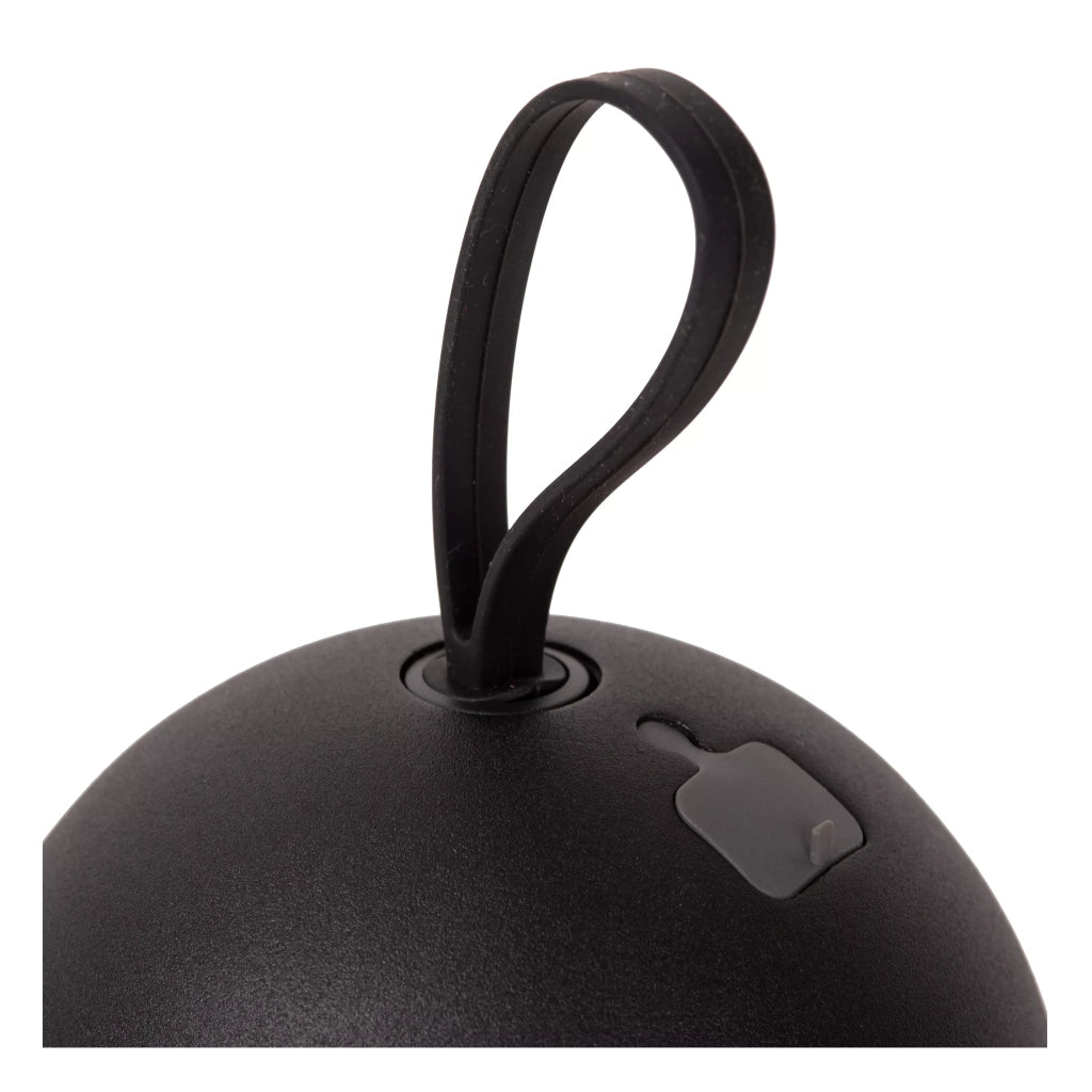 Applique esterna LED 2W 3000K a batteria IP54 nera Lunex Lucide