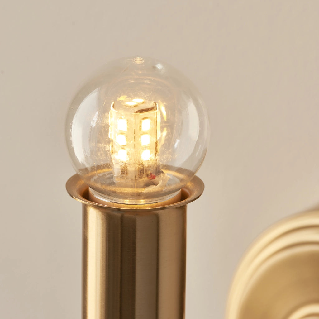 Applique LED ricaricabile 1,5W dimmer ottone antico Endon