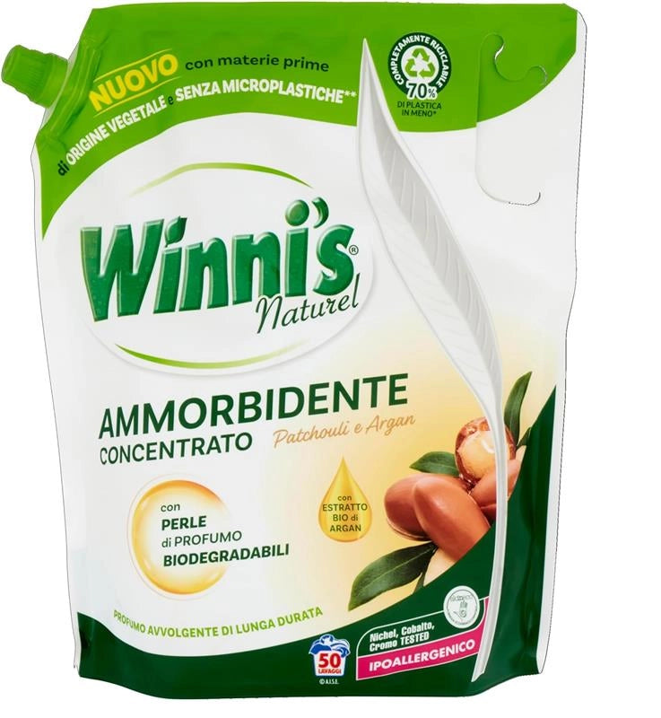 WINNI'S RICARICA AMMORBIDENTE CONCENTRATO PATCHOULI E ARGAN DA 1250 ML
