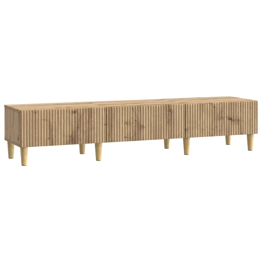 Mobile TV con cassetto-Credenza per TV Rovere Artigianale 147 x 34,5 x 30 cm 551941