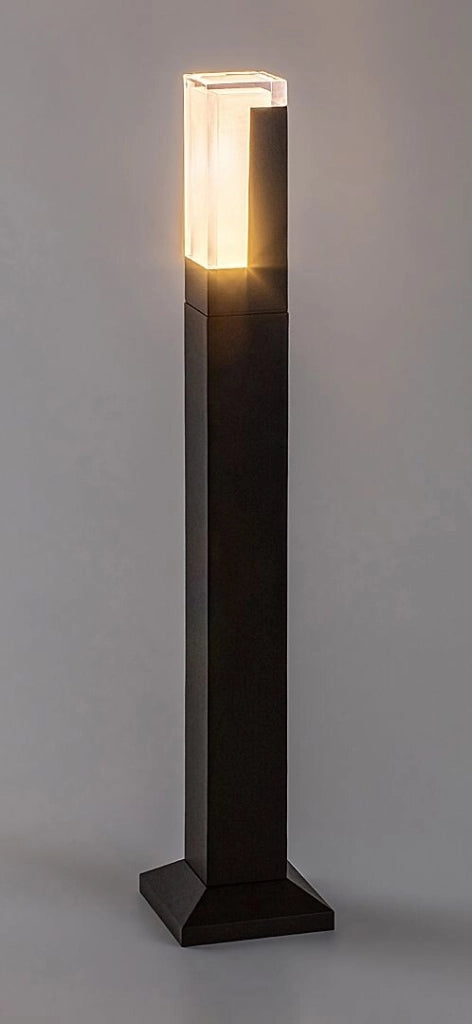 Lampione da giardino nero quadrato 60cm LED 7W IP54 Rabalux