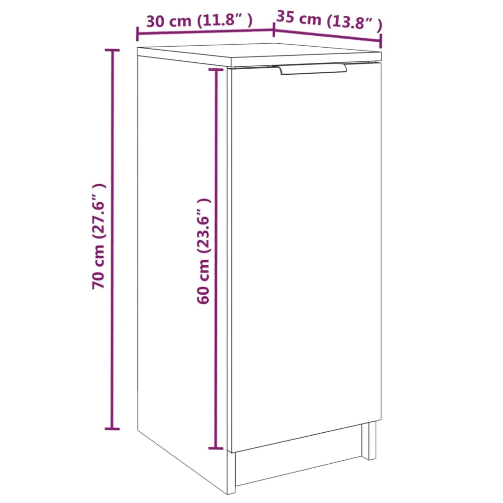Scarpiera mobile contenitore per scarpe mobile per ingresso/corridoio/soggiorno 30 x 35 x 70 cm legno ingegnerizzato grigio 02_0021807