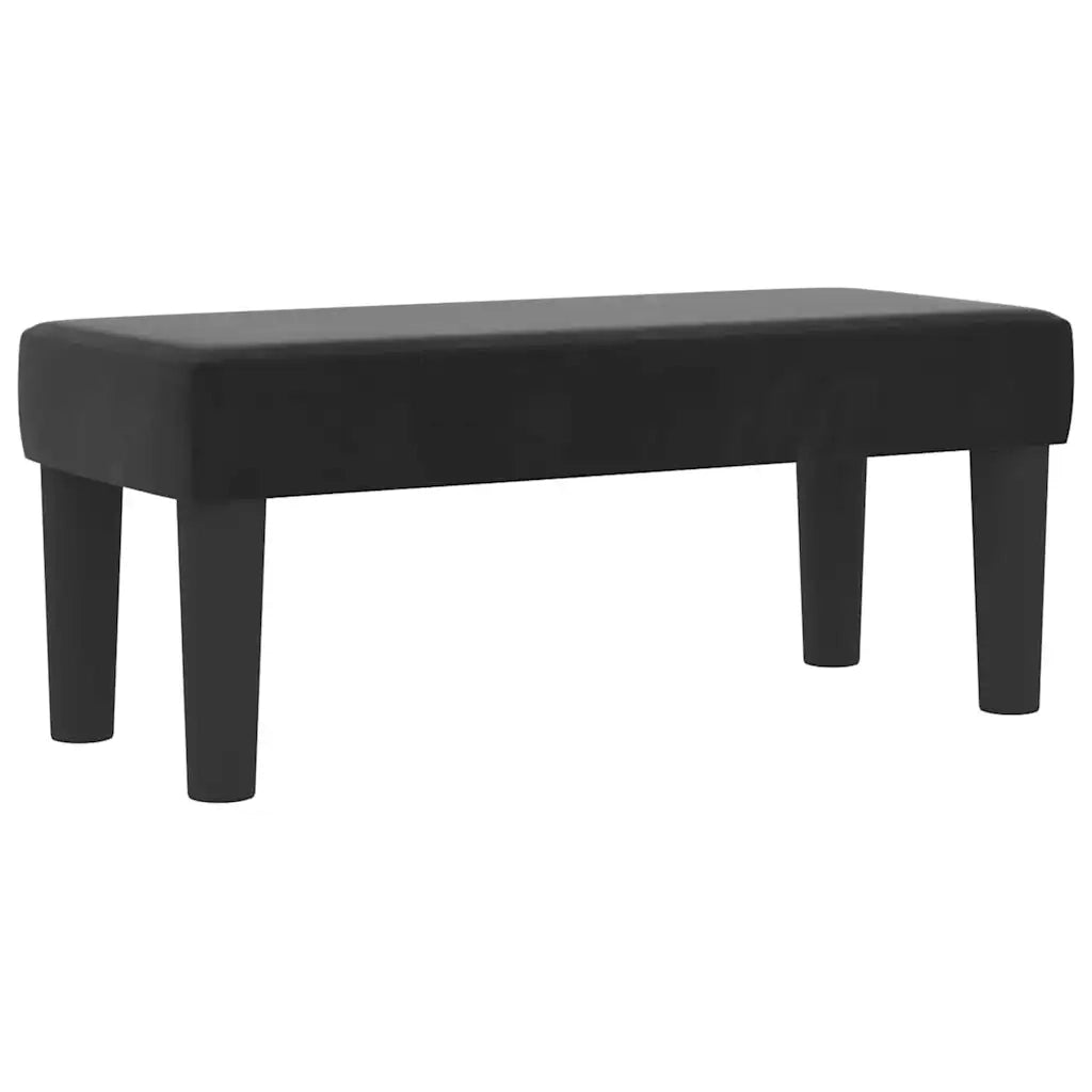 Letto a molle con testiera Nero 200 x 100 cm Velluto 3344560