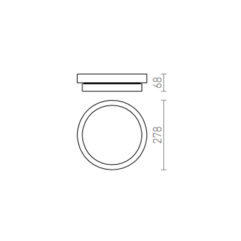 Plafoniera GORRA da soffitto cromo 230V E14 2x40W IP44
