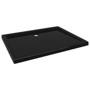 Piatto Doccia in ABS Rettangolare Nero 80x110 cm CFW1408794