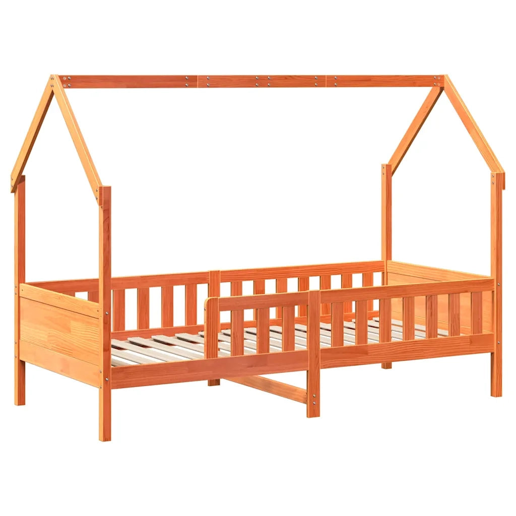Giroletto Bambini con Cassetti-Struttura Letto Bambini 90x200 cm Legno Massello di Pino 242979