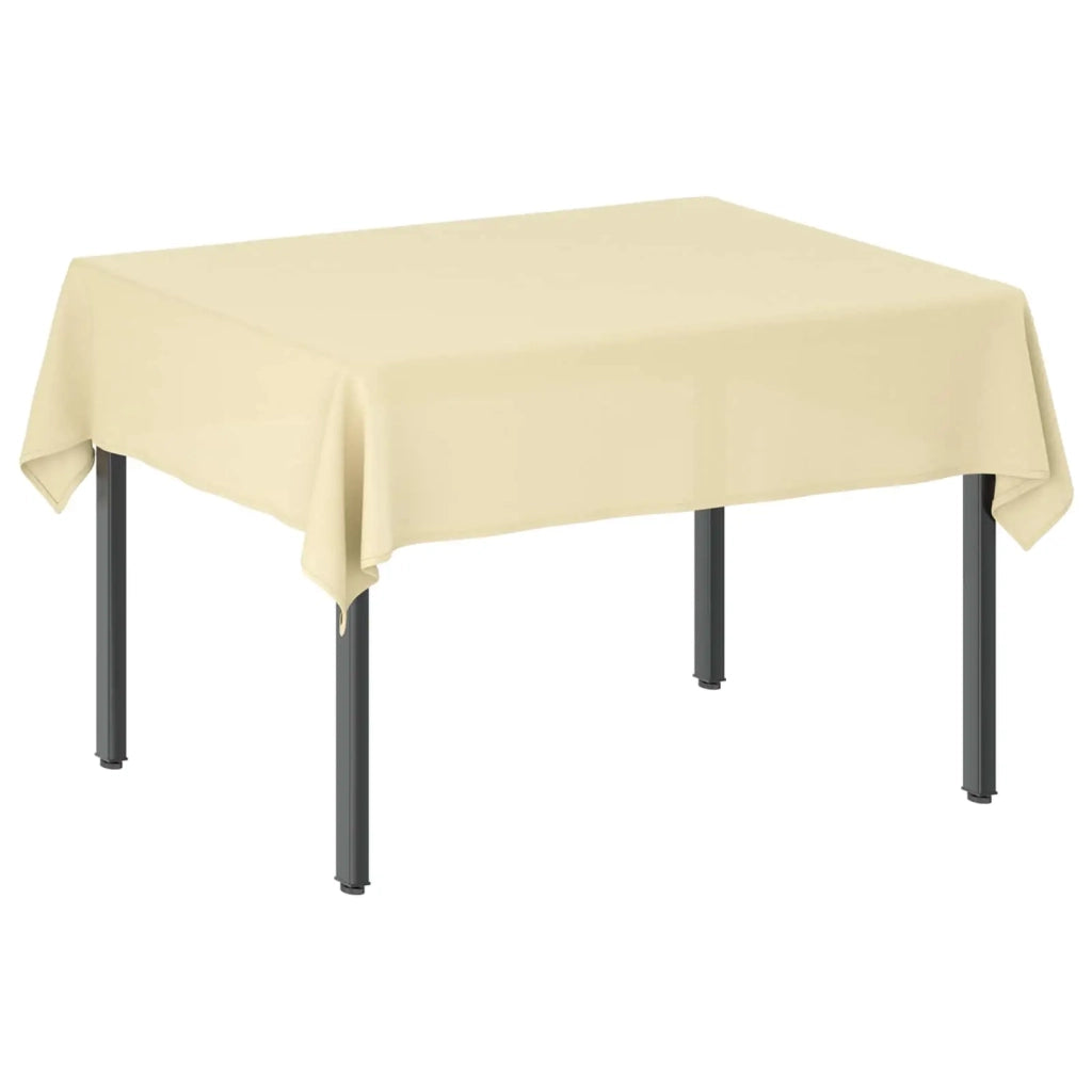 Tovaglia da Tavolo Bianco Crema 140 x 180 cm Poliestere 42039866
