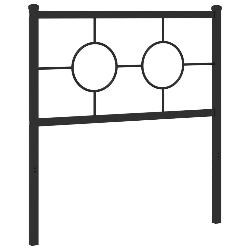 Testiera di Ricambio in Metallo Nero 80 cm 376253