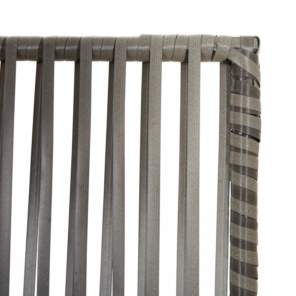 Divisorio per Ambienti | Divider per stanze | Paravento a 5 Pannelli Grigio in Polyrattan