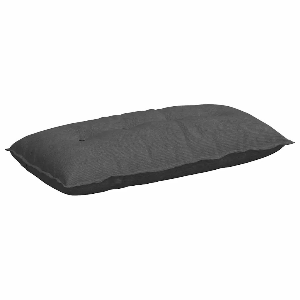 Cuscino per Schiena Grigio scuro 100 x 50 cm Tessuto in Cords 42014780