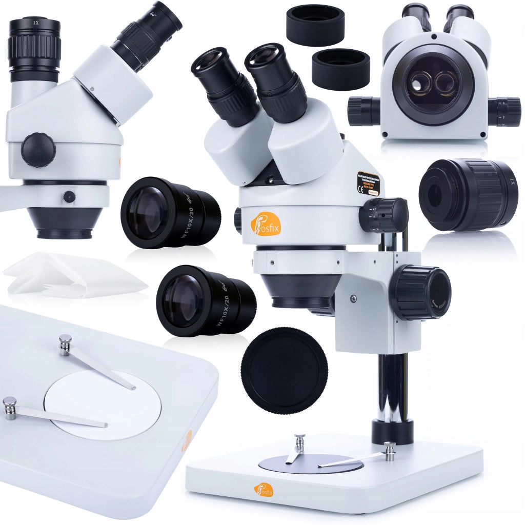 Set Microscopio Professionale Mercury Pro con Telecamera, Display 8" e Tappetino in Silicone – Testa Trinoculare