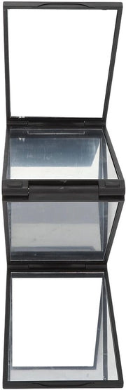 Specchio ripiegabile 4-giunti - portatile - specchio da mano - compattabile - leggero - cornice in plastica