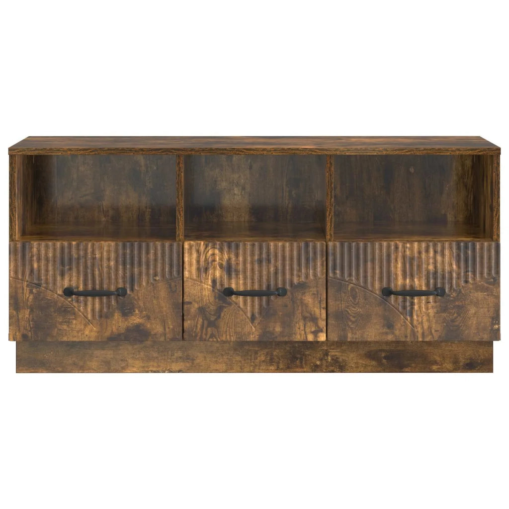 Mobile TV-Credenza per TV Rovere Fumo 102 x 34,5 x 47 cm Legno ingegnerizzato 676897