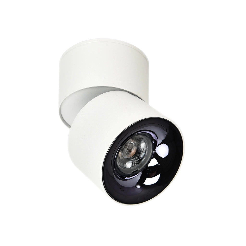 Spot soffitto rotondo bianco orientabile LED CCT 10W