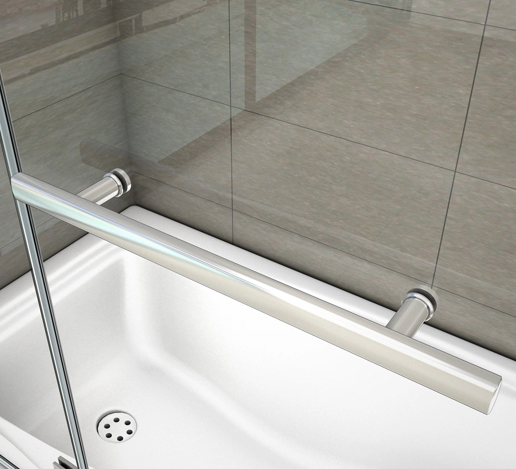 140 cm Sopravasca Parete Vasca da Bagno Due Ante Movibili con Maniglia Portasciugamani Vetro 6 mm Temperato Anticalcare 120 cm