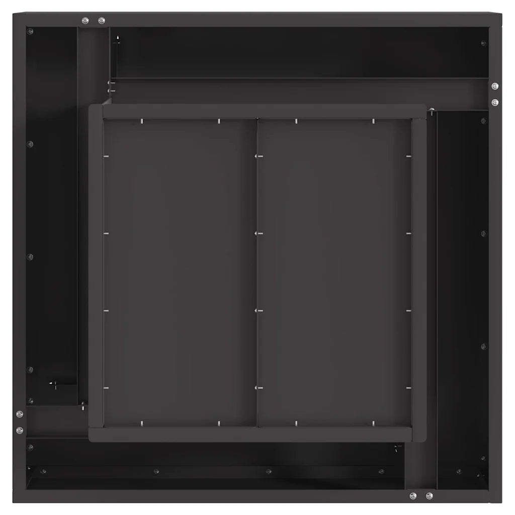 Focolare Nero 60 x 60 x 30 cm Acciaio CFW6009899